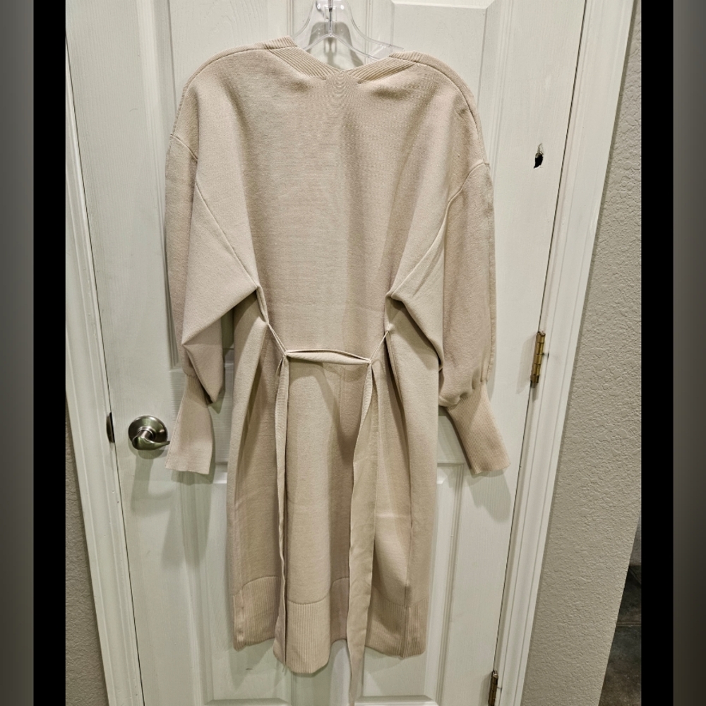 NWT Express Cream Belted Cardigan XS - Picture 8 of 9